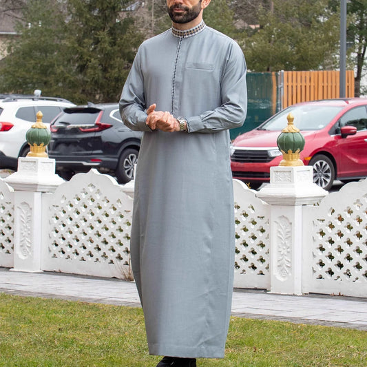 Islamic Muslim men's long sleeved Jubba